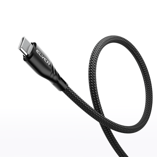 Elver Type-C to Type-C Cable - Upto 65W 1.2M Length