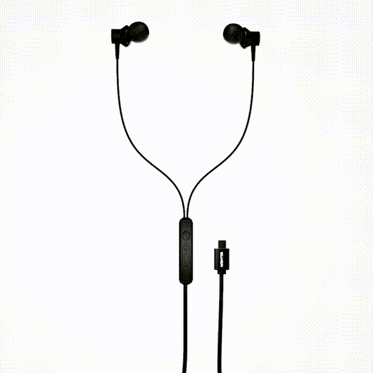 Elver Flow Wired Earphones with Type-C Jack & Mic