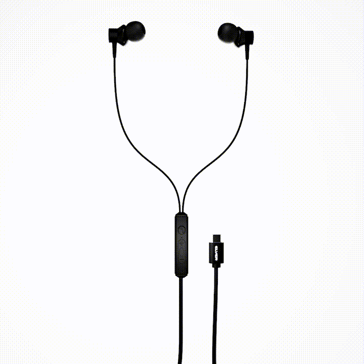Elver Flow Wired Earphones with Type-C Jack & Mic