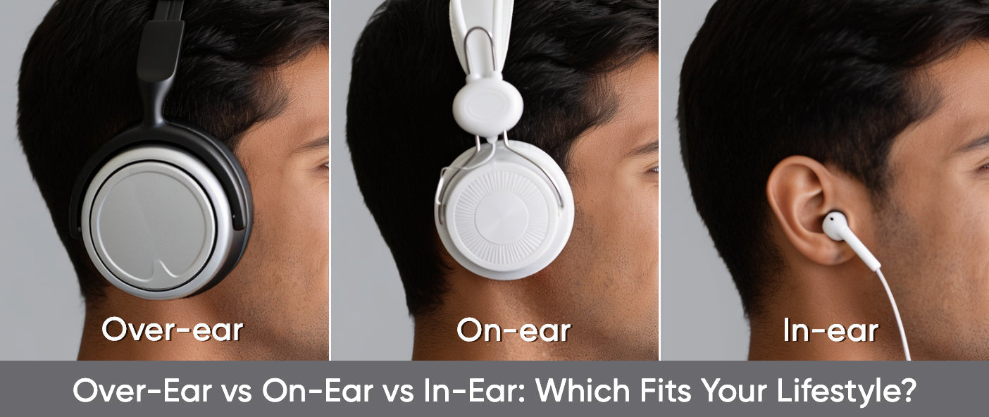 Over-Ear vs On-Ear vs In-Ear: Which Fits Your Lifestyle?