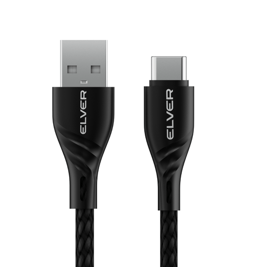 Elver USB-A to Type-C Cable | 1.2M Length, Upto 100w