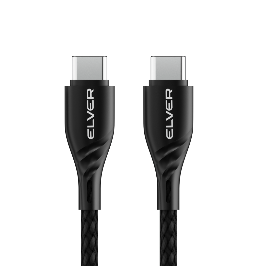 Elver Type-C to Type-C Cable | 1.2M Length, Upto 65W