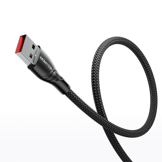 Elver USB-A to Type-C Cable - Upto 100w 1.2M Length