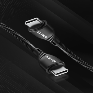 Elver Type-C to Type-C Cable | 1.2M Length, Upto 65W