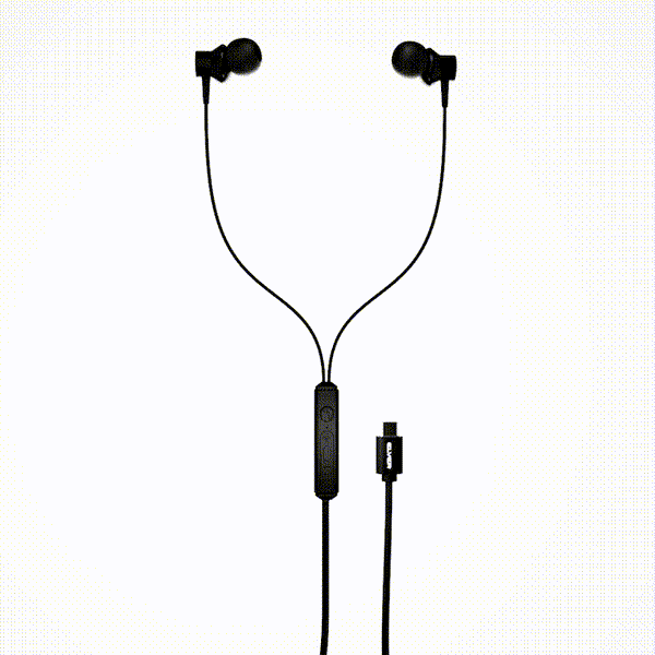Elver Flow Wired Earphones with Type-C Jack & Mic